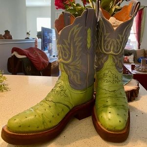 Lucchese Western Boots:  Full Quill Ostrich